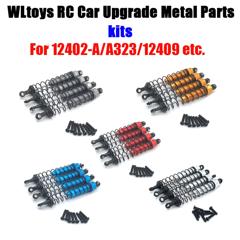 

Wltoys 1: 12 remote control vehicle 12402-a a323 12409 upgraded external spring front and rear shock absorbers (310)