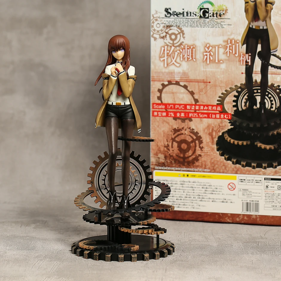 

Фигурка из ПВХ, 24 см, Gate Makise Kurisu 1/7, Коллекционная модель, игрушка, подарок на Рождество