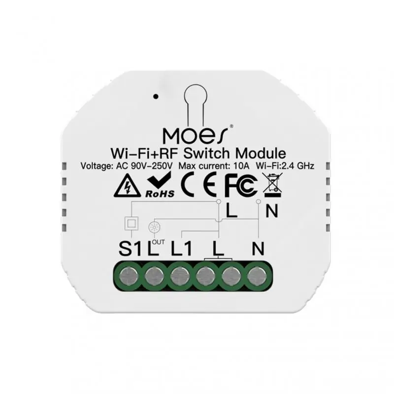 

Смарт-выключатель Tuya RF433 с поддержкой Wi-Fi и Alexa и Google Home