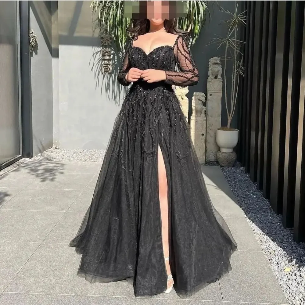 

Serendipity Summer Formal Occasion Evening Dress High Split Straps Prom Gowns Elegant Beading Party Dresses for Women 2023