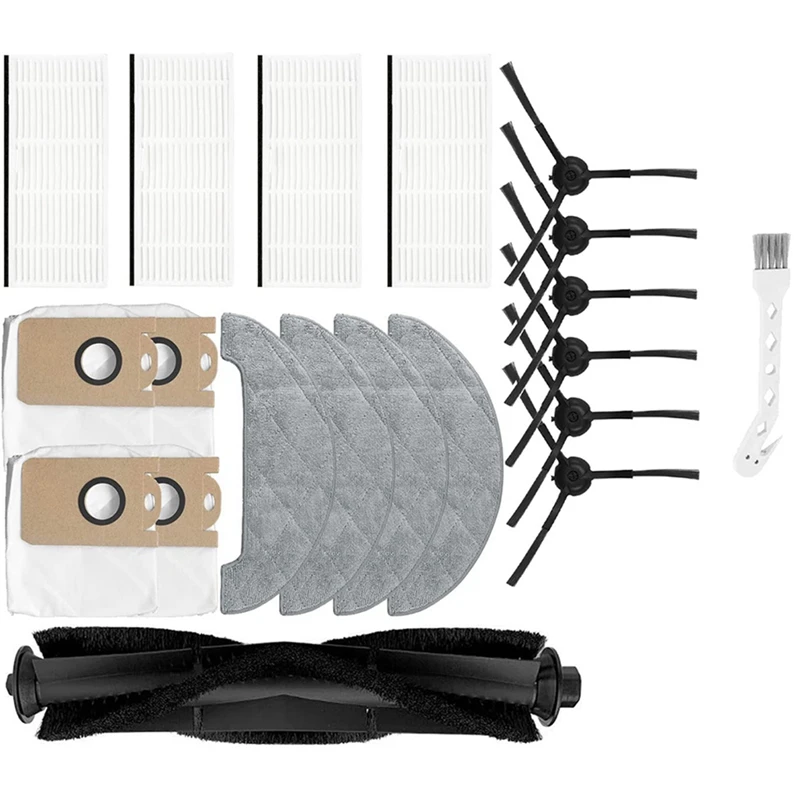 

Сменные детали: роликовая щетка, боковые щетки, фильтры НЕРА, совместимые с пылесосом VIOMI S9, аксессуары