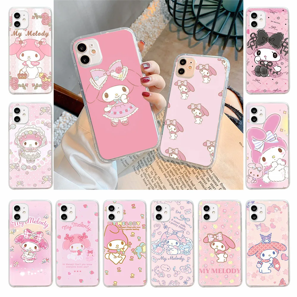 Прозрачный чехол ZY22 My Melody для Motorola Moto Edge 20 Lite 30 Ultra S30 Fusion 40 Neo 50 Pro