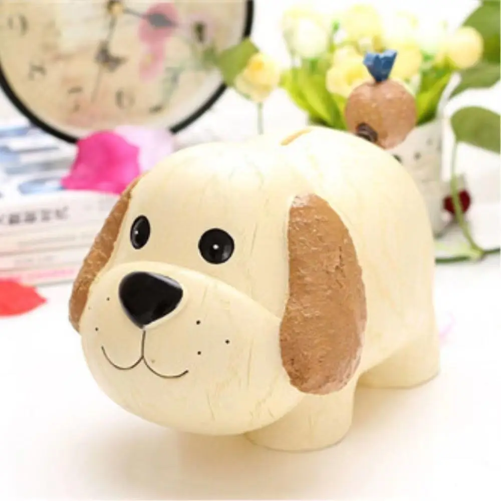 New zodiac dog panda cow sheep pig rabbit tiger chinchilla resin piggy bank ornaments children's gift piggy bank
