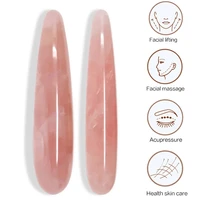 large size natural rose pink quartz crystal gemstone massage stick wand yoni wand goddess wand healing for women