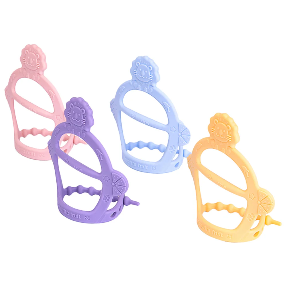 

4pcs Baby Chewing Cartoon Lovely Wristband Teether Teething