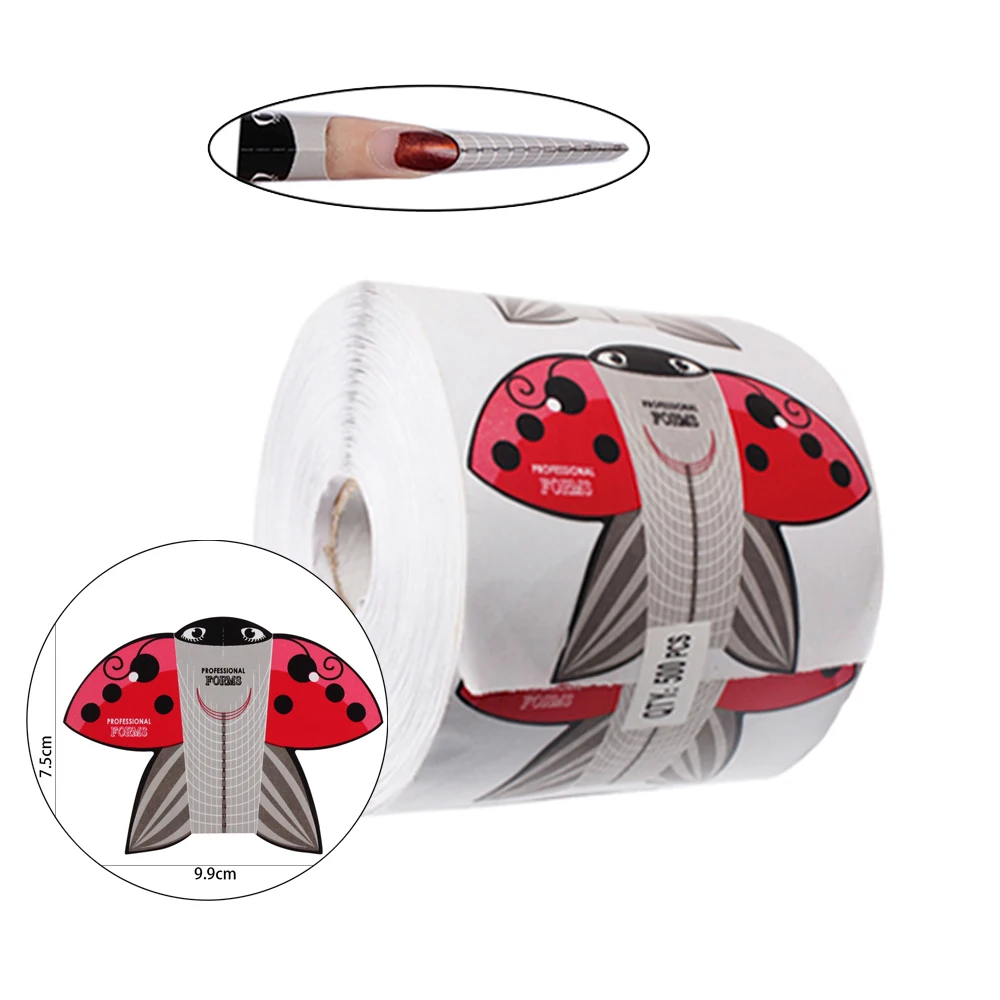 

Наклейка для ногтей Профессиональная форма для ногтей типсы для наращивания 7,5*9,9 см XL руководство по искусству акриловый гель лак для маникюра изогнутые строительные формы