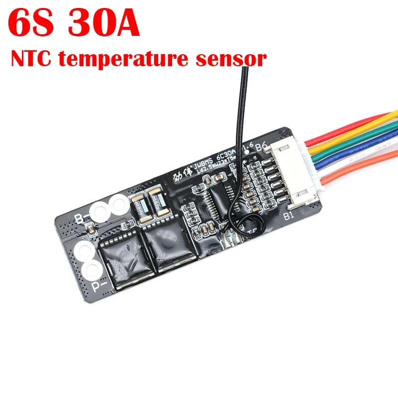 NTC 6S 7S 10S 24V 30A 40A 50A 18650 Защитная плата литий-ионной литиевой батареи 25 2 V 29 4 36V BMS для