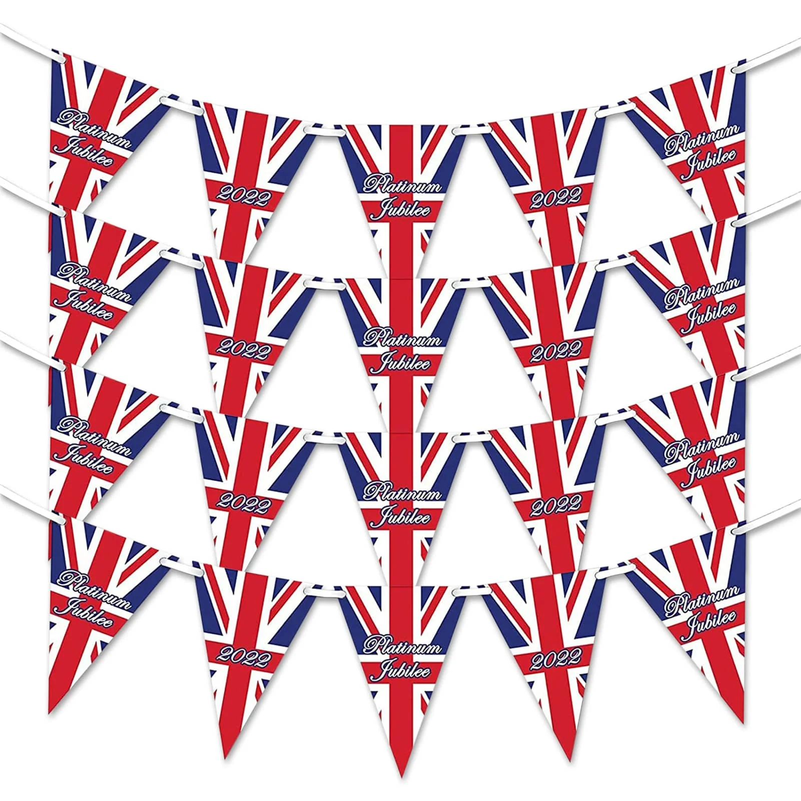 

Queens Jubilee Bunting Union Jack God Save The Queen The Queen'S 70th Union Jack Flag Union Jack PVC Bunting 20 Flags Perfect