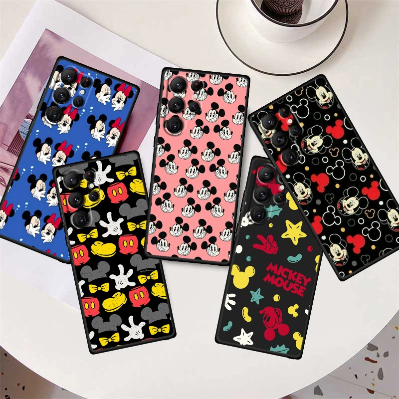 

Minnie Mickey Mouse Art Phone Case For Samsung Galaxy S23 S22 S21 S20 FE S10 S10E S9 Plus Ultra Pro Lite 5G Black TPU FUnda