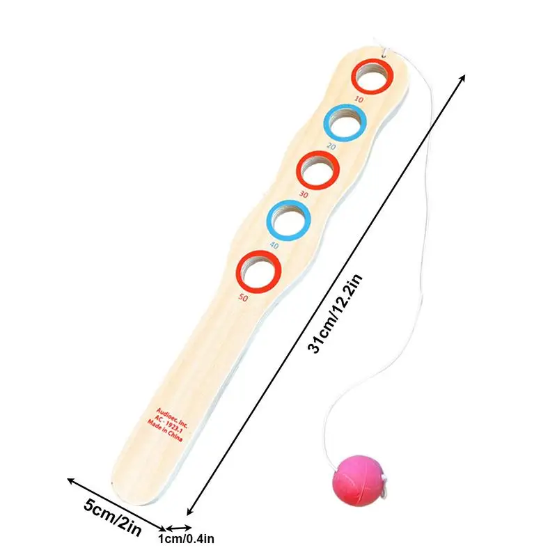 Весло-мяч игрушка деревянный весло-мяч ракетки координация рук и глаз Пляжная