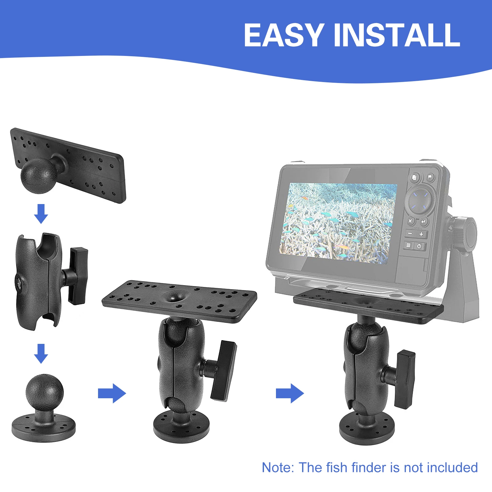 Байдарка рыбопоисковое крепление поворотное на 360 градусов основание для