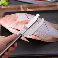 stainless steel fish belly knife household scale scraping tool multifunctional kitchen fish killing and scale removing knife