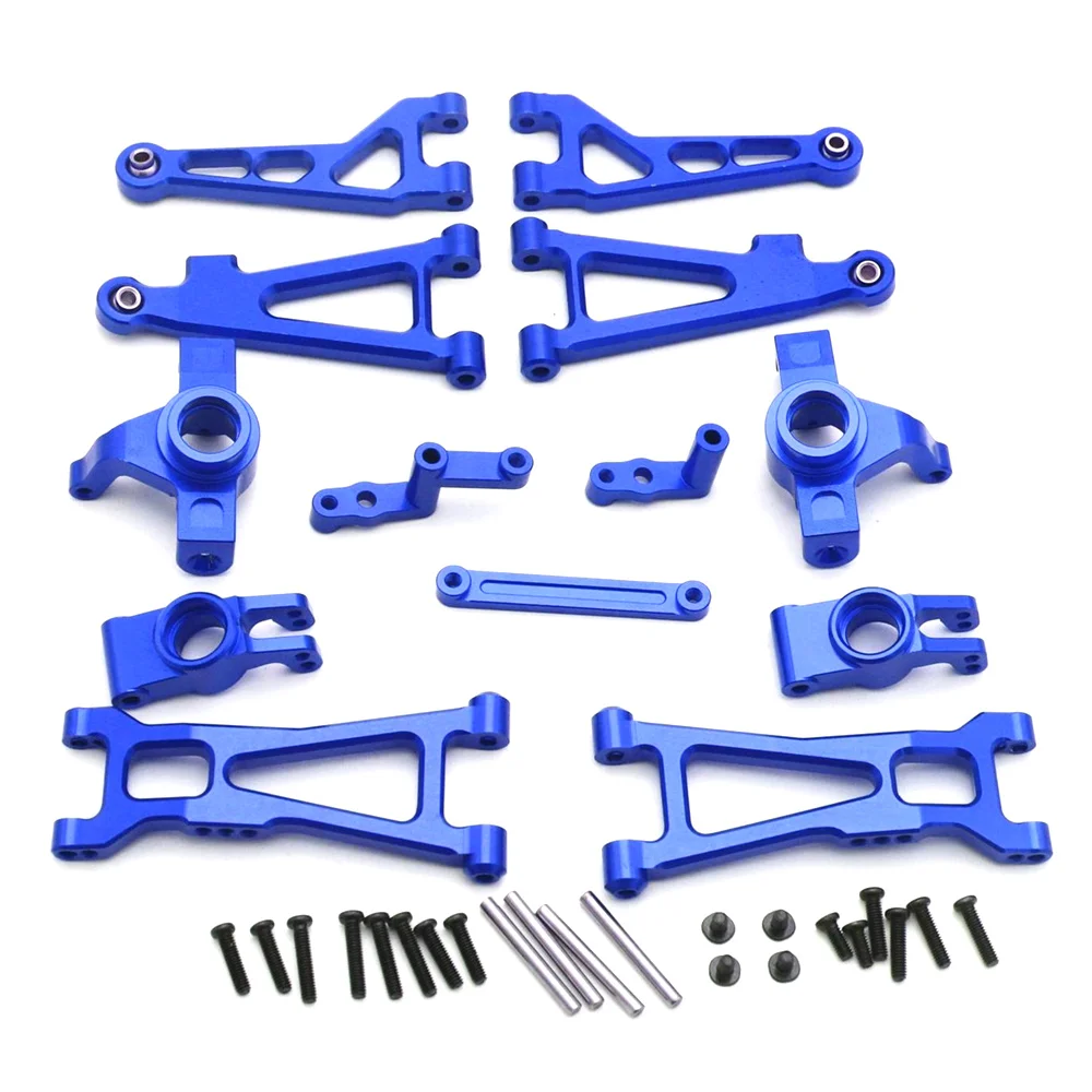 

Metal Upgrade Parts Kit Swing Arm Steering Cup for Haiboxing HBX 16889 16890 SG1601 SG1602 1/16 RC Car Accessories,Blue