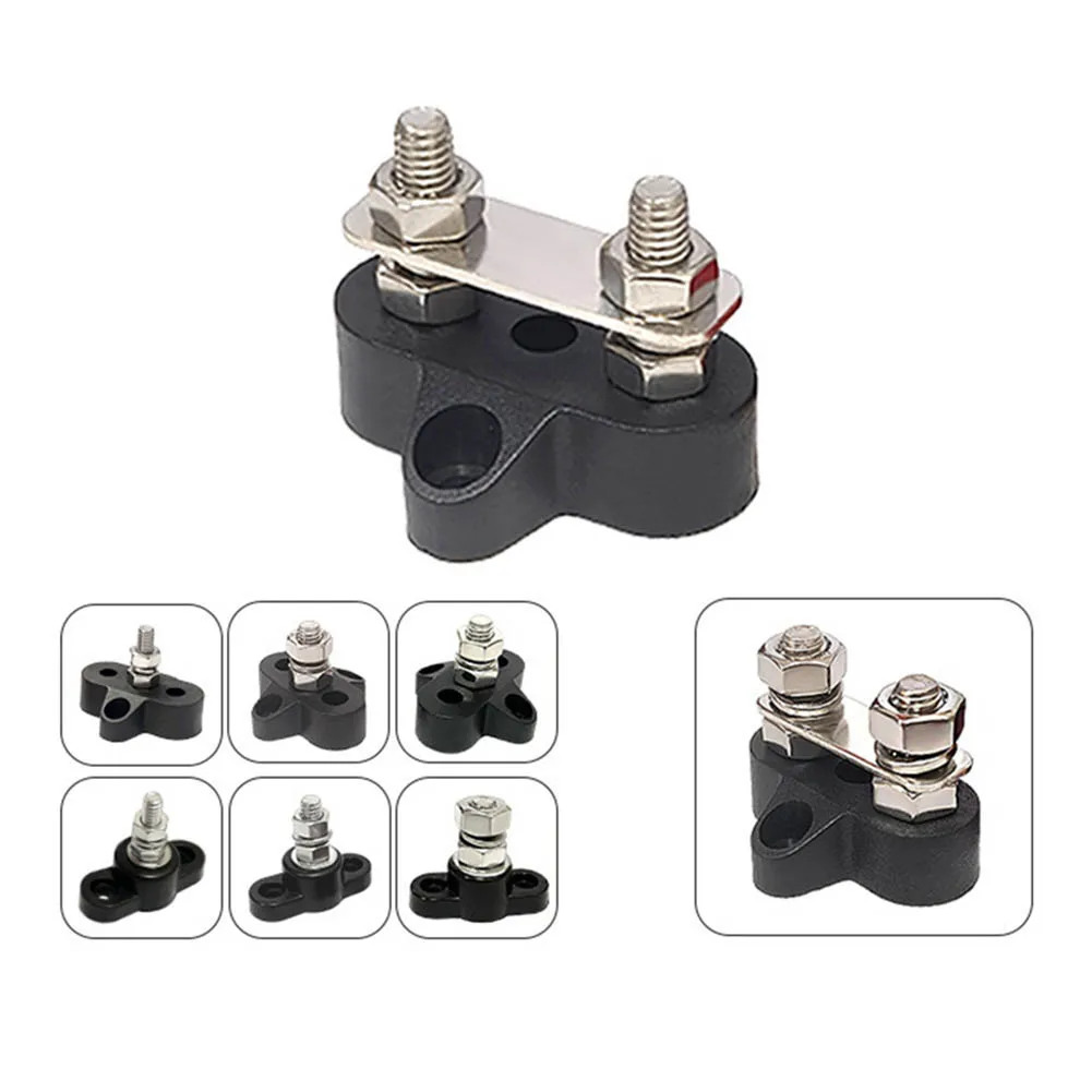 2 шт. двойной соединительный болт аккумуляторная шина M8 клеммные колодки 12-48 В для