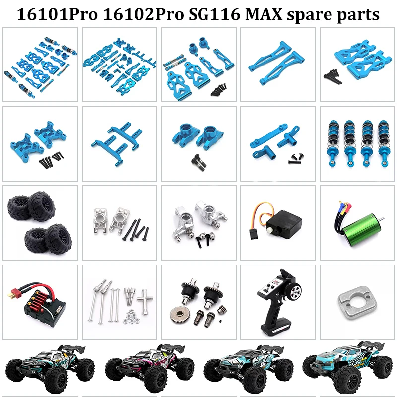 16101 PRO 16102 PRO SG116 MAX PRO RC Auto 1:16 Blau Verbesserte Metall Ersatzteile Modell 4WD/Original Ersatzteile Antriebswelle Getriebe