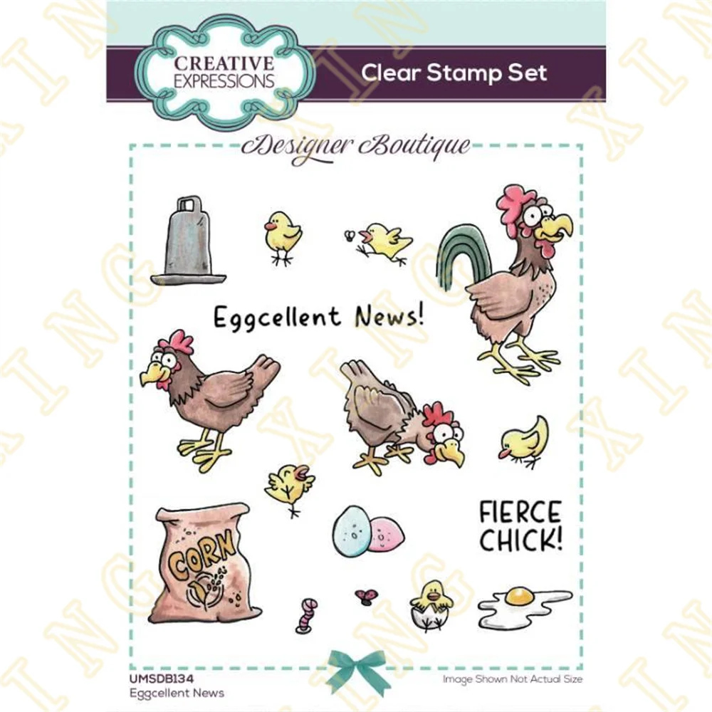 

Eggcellent News Metal Cutting Dies Silicone Stamps Scrapbooking New Make Photo Album Card Diy Paper Embossing Craft Supplies