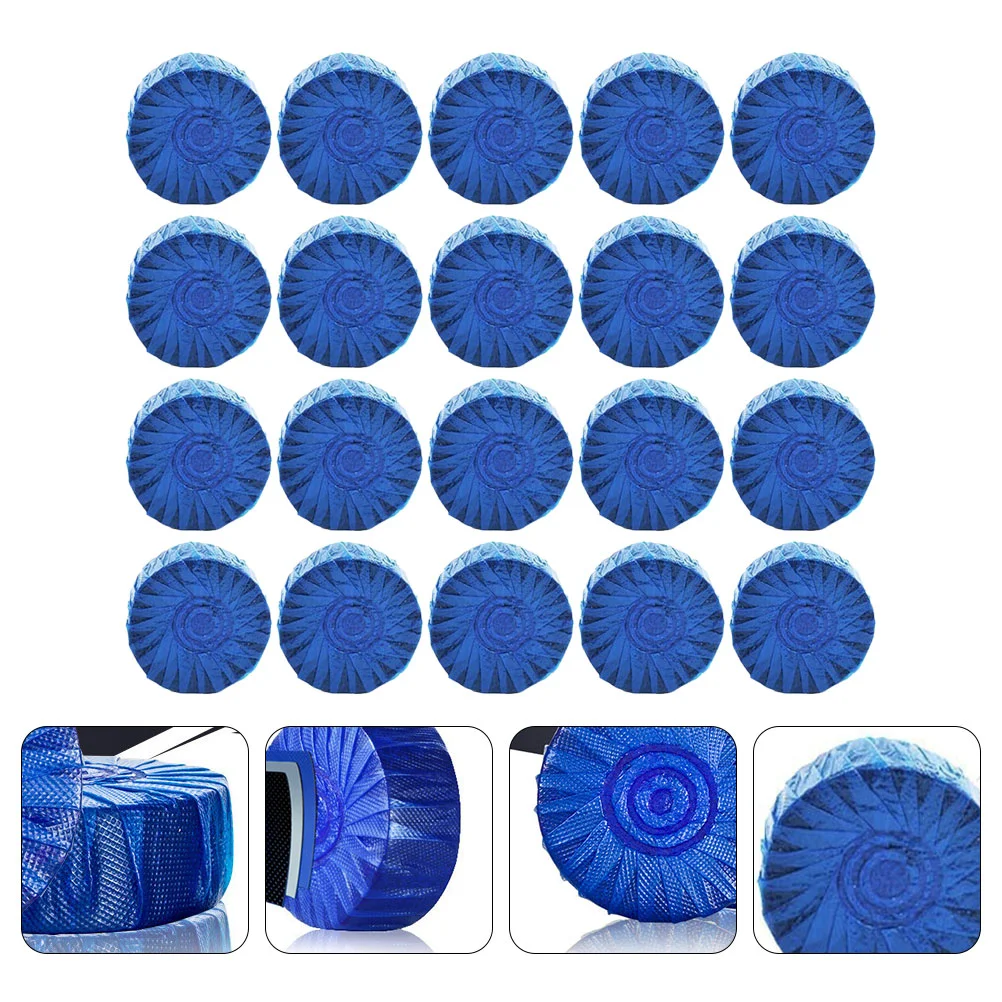 

40Pcs Automatic Toilet Bowl Cleaner Ultra Clean Tablets Toilet Freshener (Blue)
