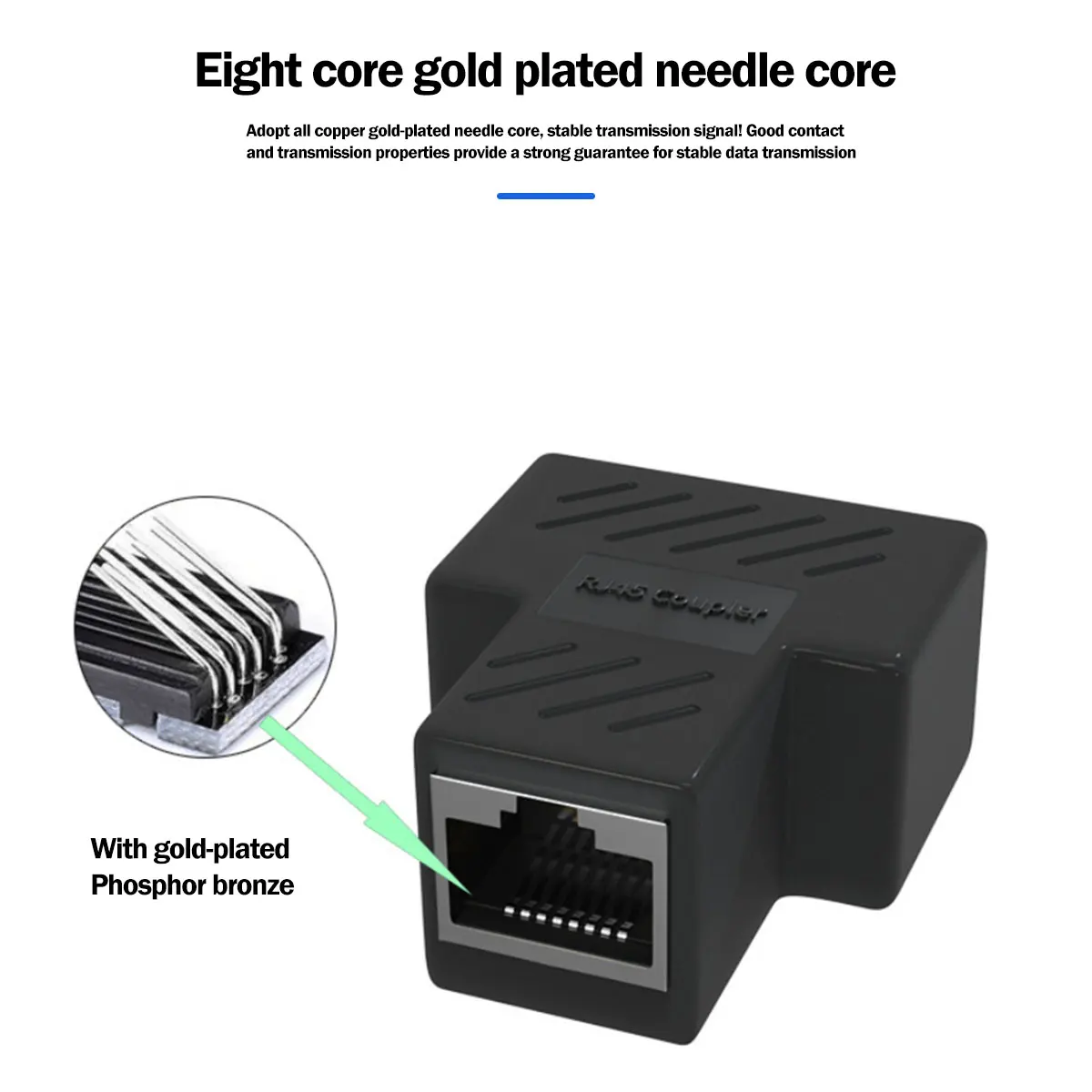 Разветвитель Ethernet с 1 на 2 порта сетевой адаптер соединитель RJ45 переходник
