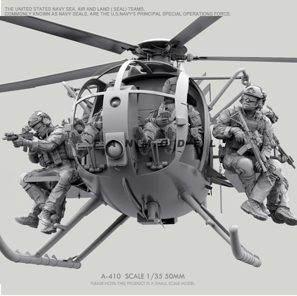 

1/35 Live SEAL 6-man Suit Resin Soldier A-41 (without Helicopter)
