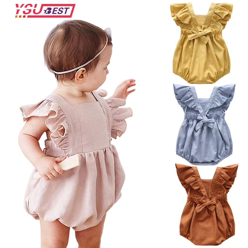 

Baby Girl Clothes Cotton Line Summer Baby Romper Sleeveless Baby Clothing One Piece Summer Baby Clothes Girl Jumpsuits Fashion