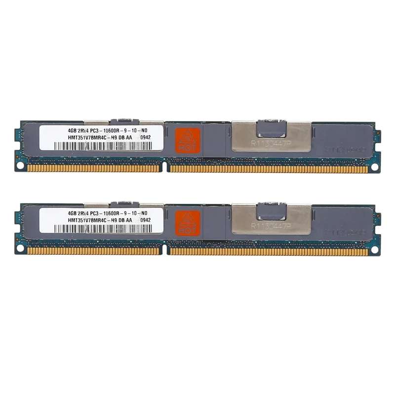 

2X 4GB DDR3 Ram Memory REG 2RX4 1333MHz PC3-10600 1.5V DIMM 240 Pins for Desktop RAM Memoria