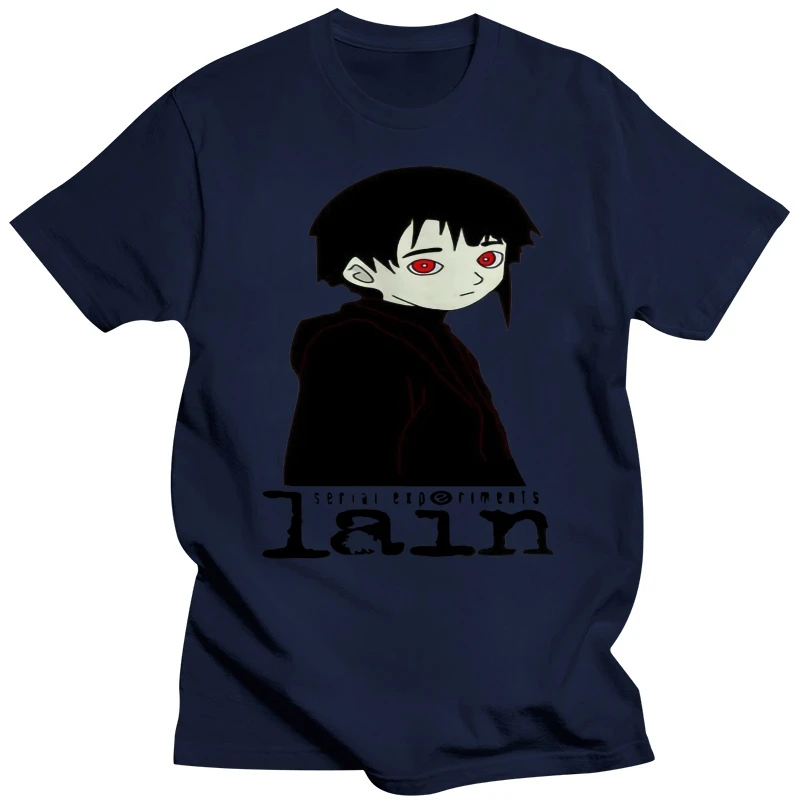Серийные эксперименты Футболка Lain Научная фантастика Аниме