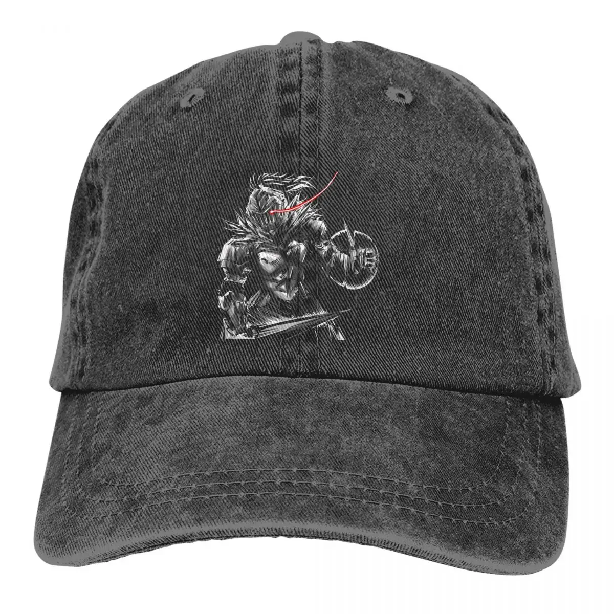 

Washed Men's Baseball Cap Goblin Trucker Snapback Caps Dad Hat Berserk Berserker in Norse Mythology Golf Hats