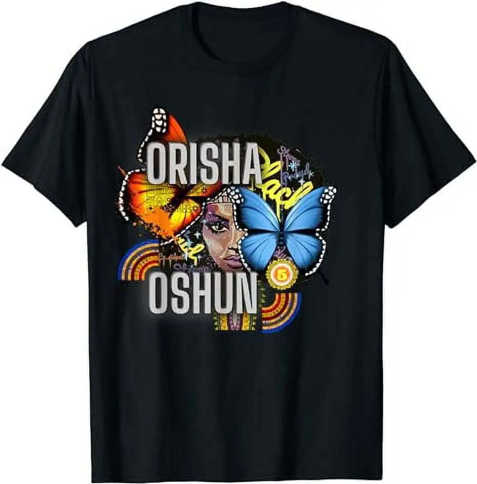 Женская футболка Orisha Oshun с длинным или коротким рукавом изображением женщины