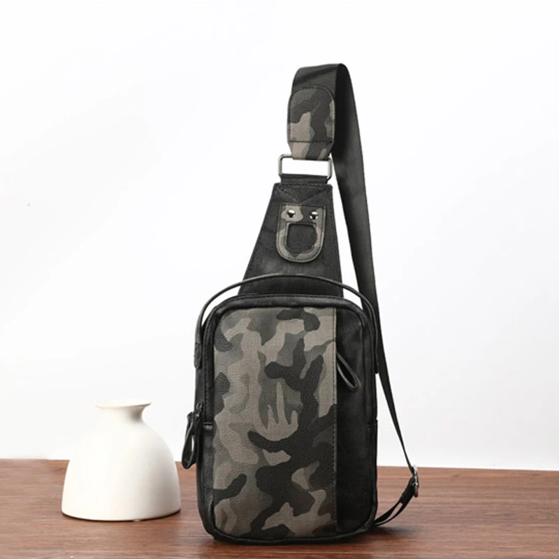 Multifunction Crossbody Bags Camouflage Color Outdoor Sports One Shoulder Backpack Tactical Chest Bag for Men