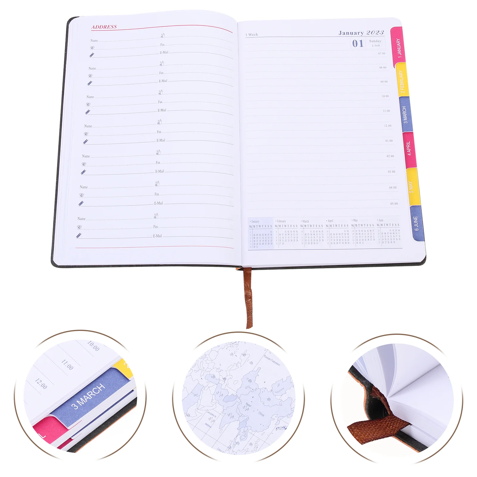 

Planner Daily Notebook Notepad Book Monthly Calendar Appointment Schedule Office Weekly Note Academic Journal 2023 Journals