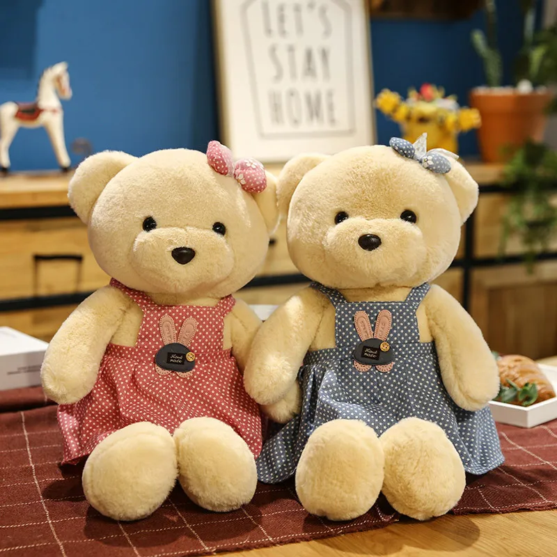 

Zqswkl 35/50/70 см мультяшная пара плюшевый мишка кукла мягкие животные плюшевые игрушки для обнимания детский подарок на день рождения Аниме Под...