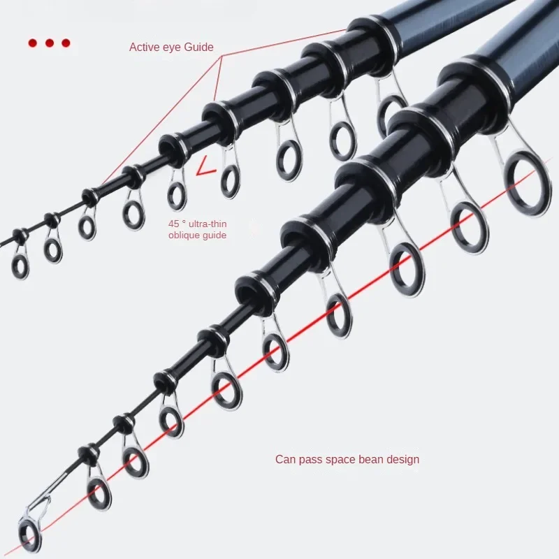 Набор удилищ для морской рыбалки удилище ловли на скалах из углеродного