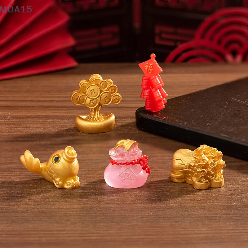 Китайский цитрин деньги дерево Бог фэн-шуй Фа-Цай удача миниатюрный Новогодний