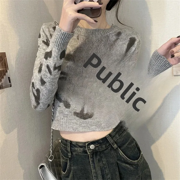 Элегантный женский пуловер в стиле Idle осень/зима 2023 новый дизайн чувственный