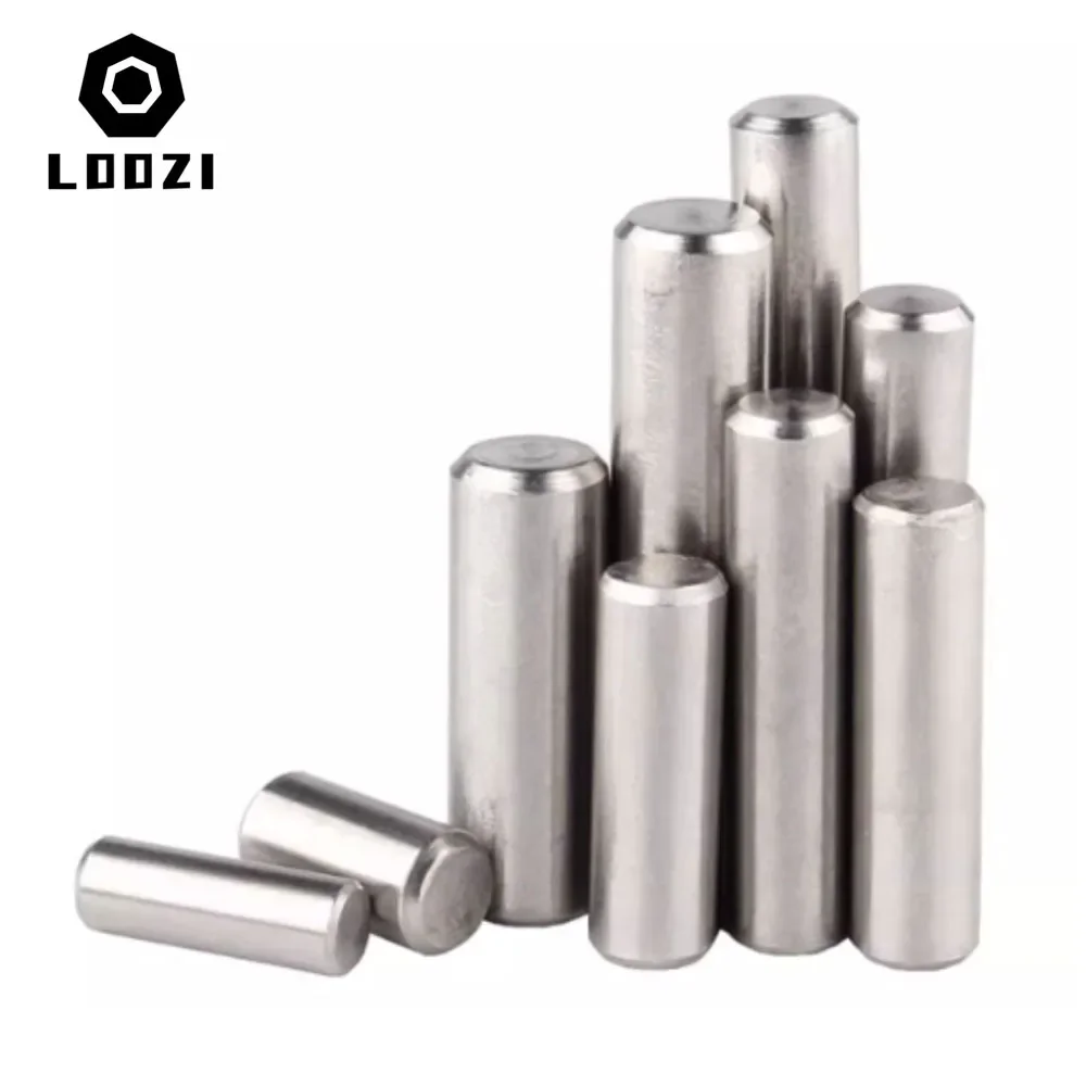 Цилиндрический фиксирующий штифт M1 M1.5 M2 M2.5 M3 M4 M5 M6 304 из нержавеющей стали