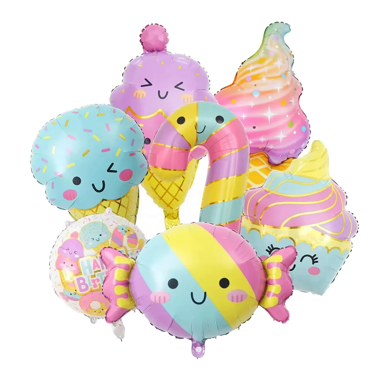 

Набор воздушных шаров "Конфеты и мороженое", 7 шт.
