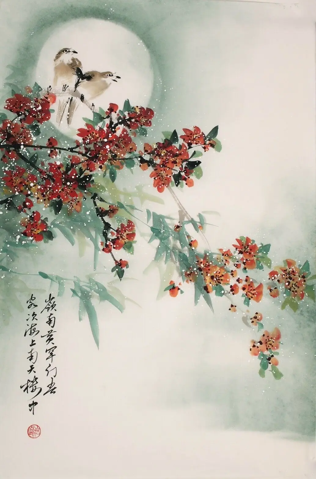 

Traditional Japanese Artwork with Birds Print Art Canvas Poster For Living Room Decoration Home Wall Picture