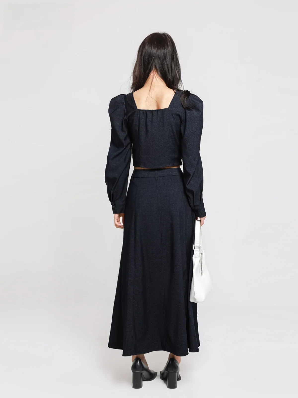 The Starting Point of Memory Французский комплект с квадратным воротником короткая рубашка и