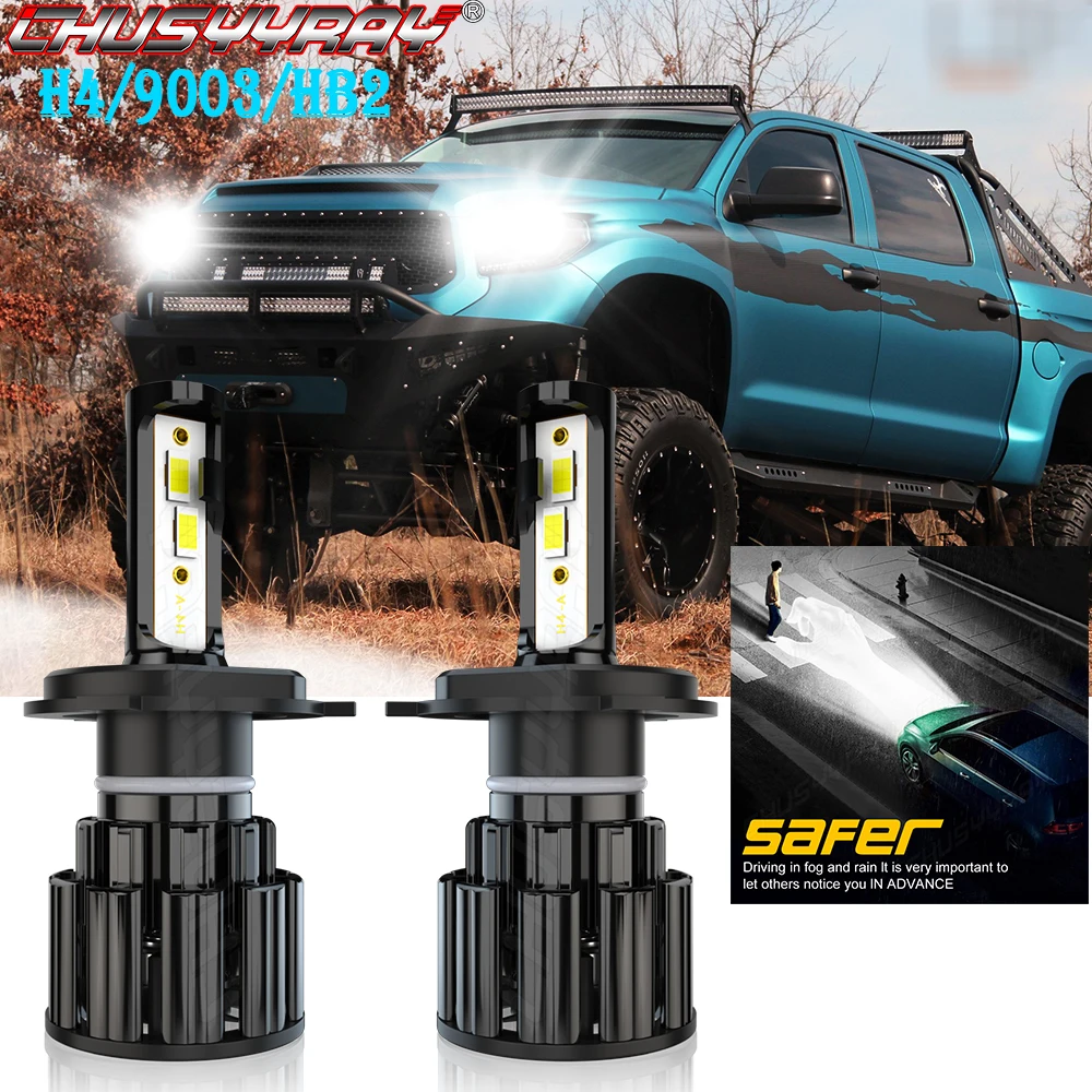 

CHUSYYRAY H4 Compatible For Toyota Tundra 2014-2019 Led Headlight Lamp H4 9003 HB2 Minisize Easy To Install Bulbs