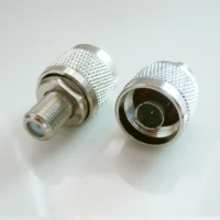 f to n connector socket f female to n male plug f n nickel plated straight coaxial rf adapters 50ohm
