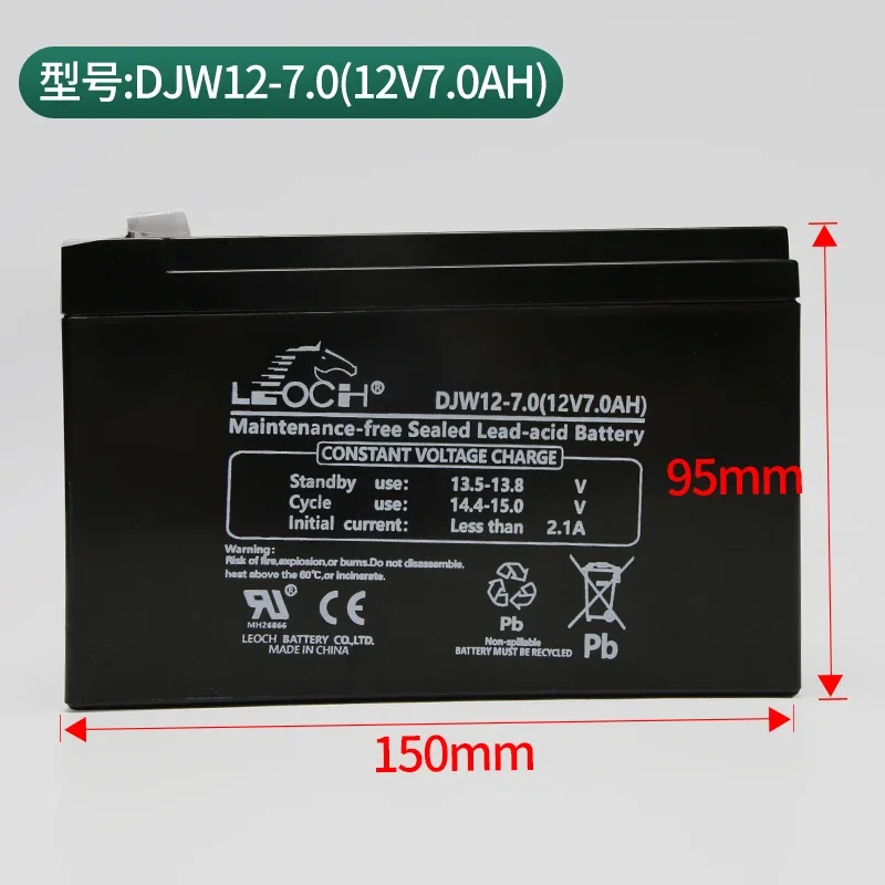 Применимо к аварийному источнику питания для лифта DJW12-4 5/7 Leoch battery 12V