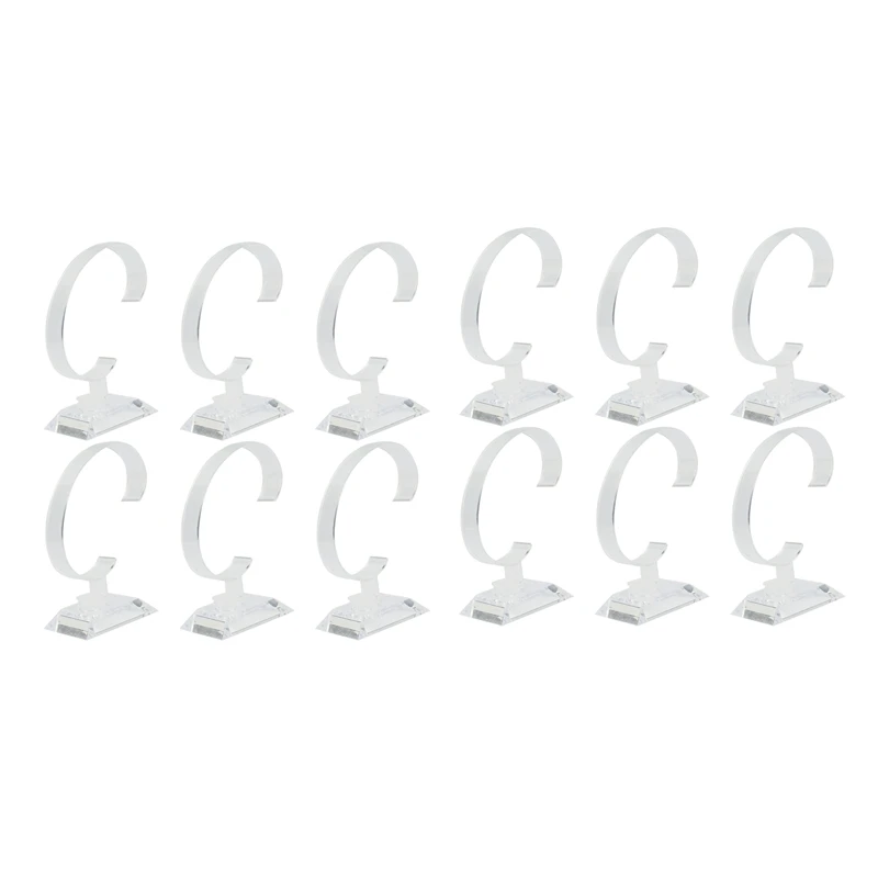 

12 X Plastic Jewelry Bangle Cuff Bracelet Watch Display Stand Holder