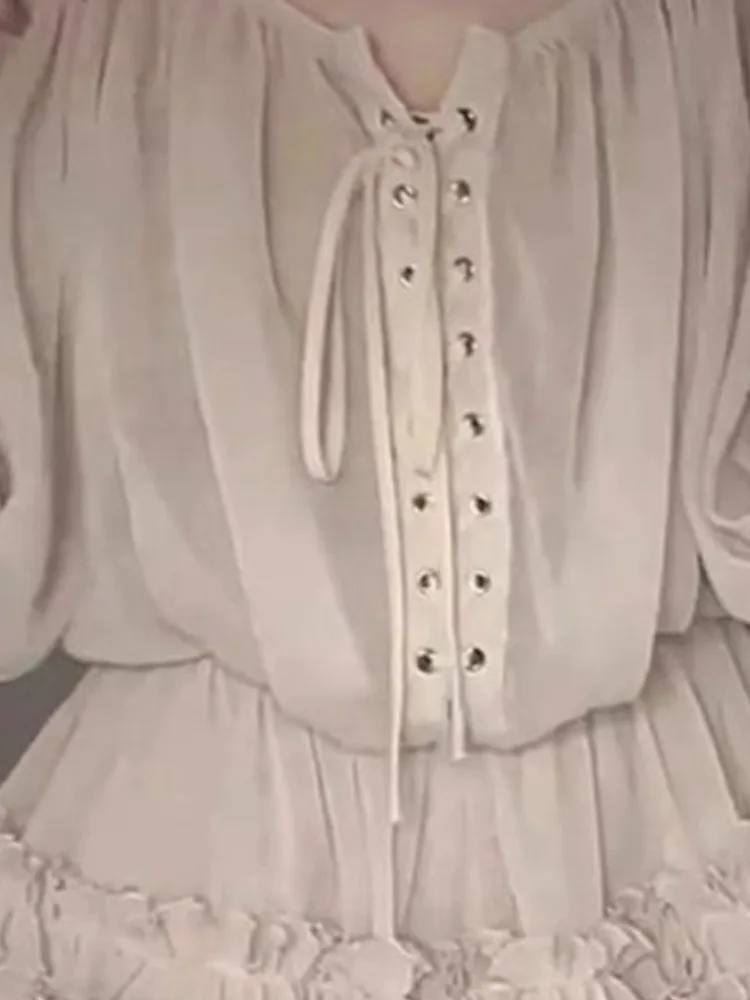 Юбка Outftis Модные однотонные комплекты из двух предметов Женская одежда Бандажный