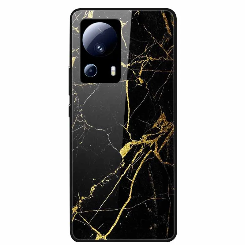 Для Xiaomi 13 Lite 5G чехол из закаленного стекла жесткая задняя крышка ПК для 2023 чехлы