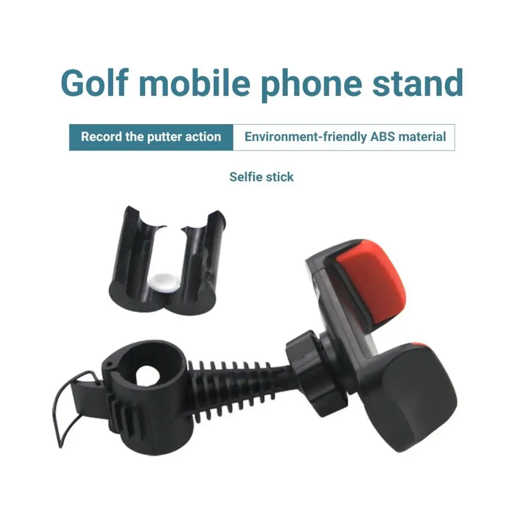 

Phone Mount Clubs Clip Golf Practice Multipurpose Rotatable 360 Degrees Convenience Professional Alignment Universal