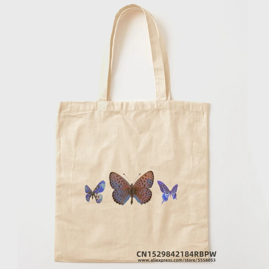 Сумка-тоут с крыльями бабочки Женская Экологически чистая многоразовая Сумочка
