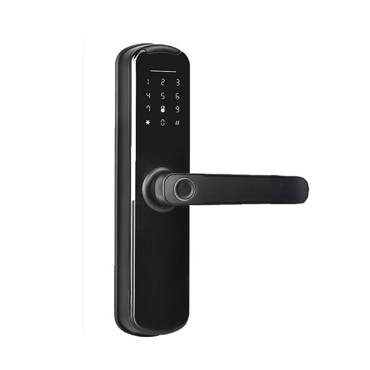 anti-theft code finger print function New Smart Hotel Room Door Lock tuya System with high quality