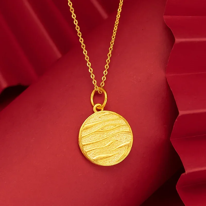 Титан с 18-каратным золотом гео цветочное ожерелье женские ювелирные изделия из