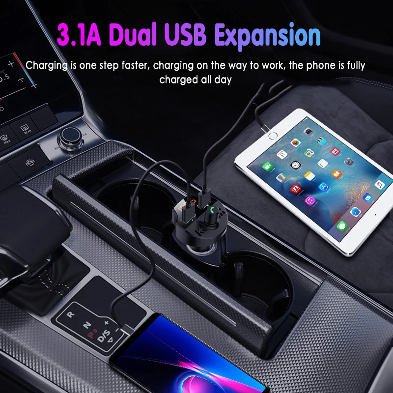 

Беспроводное Автомобильное зарядное устройство с USB-портом и поддержкой быстрой зарядки