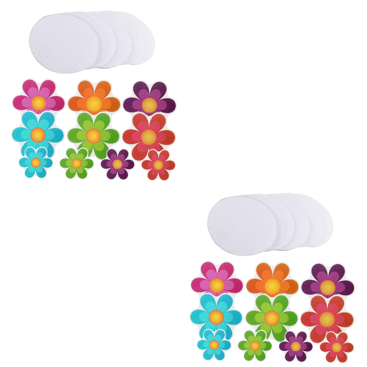 

40 Anti-Slip Stickers PEVA Cartoon Round Appliques Decals for Bath Tub Bathroom Surfaces